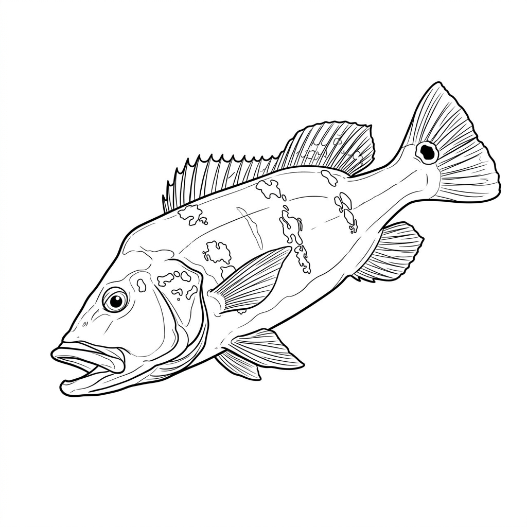 Ilustração do Tucunaré Pinima